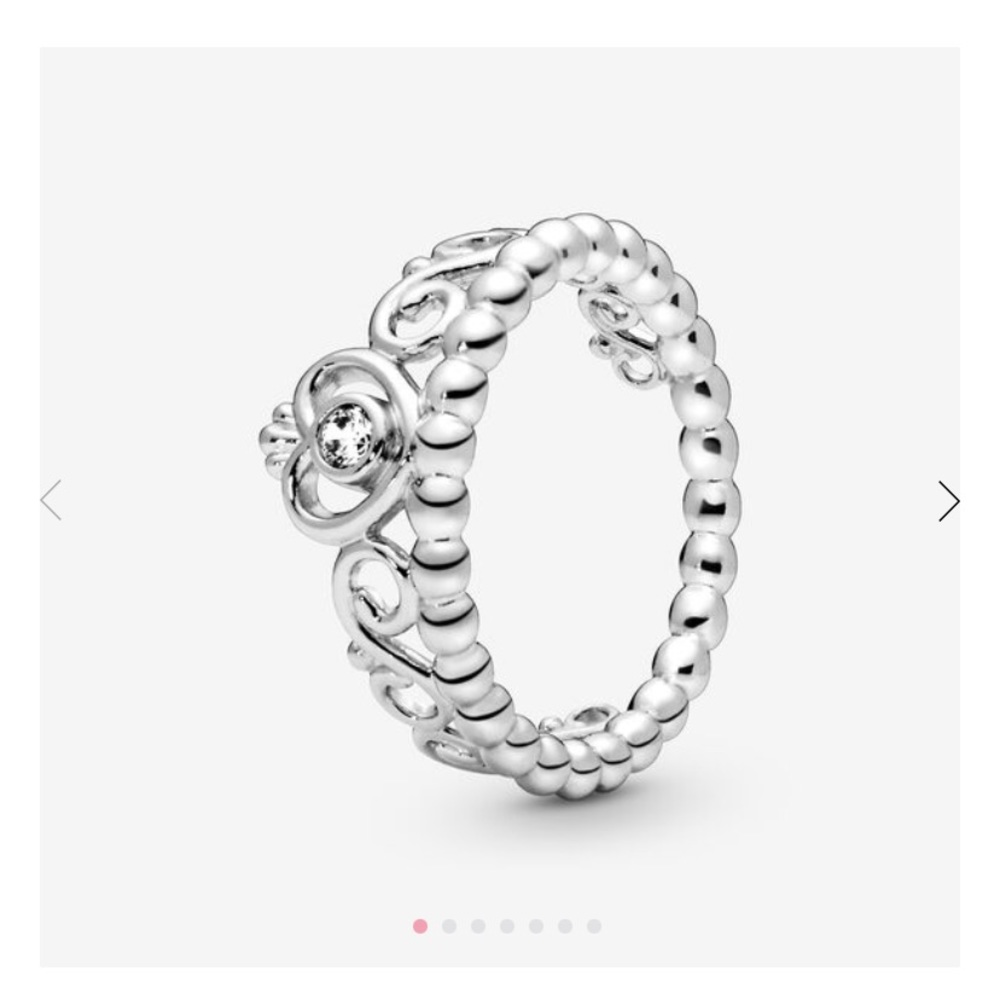 Pandora Princess Tiara Crown Ring. Size 8 (I believe).
